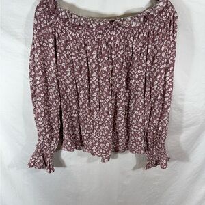 Rue21 Mauve Smocked Top